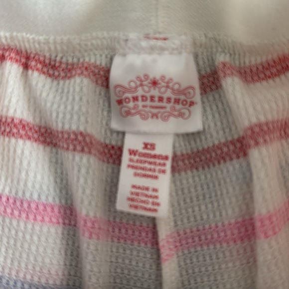 Wonderland by Target Waffle PJ set. Top & bottoms. Color- striped size- XS - Picture 9 of 10